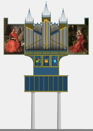 Oosthuizen - Grote kerk - orgel reconstructie in kleur