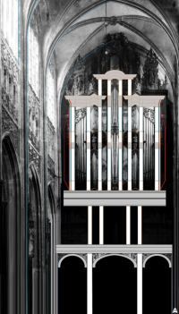 Bois-le-Duc - organ with columns and entabulatures